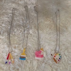 NEW - 4 Kids Artist Necklaces